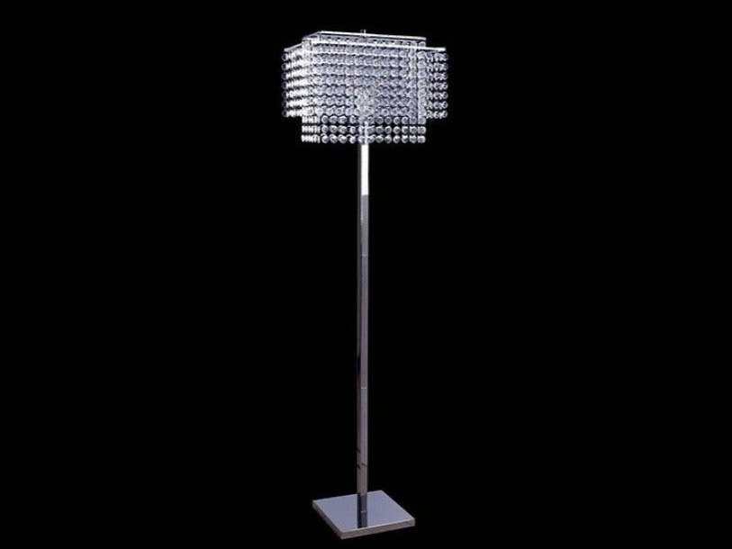 Kit Crystal & Chrome Floor Lamp