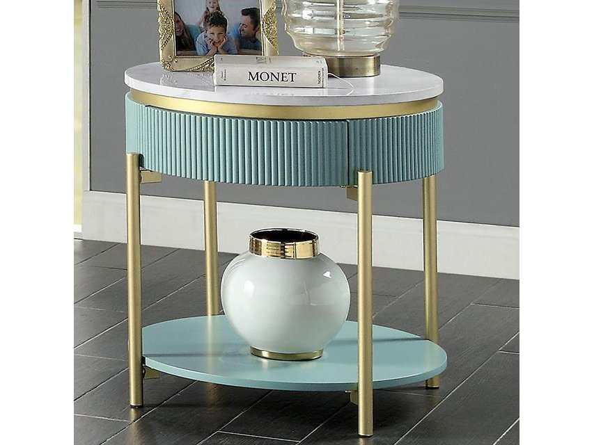 Koblenz Light Teal End Table