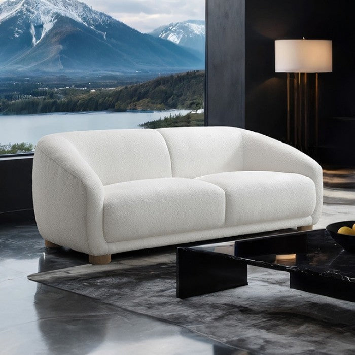 Kolvere White Loveseat