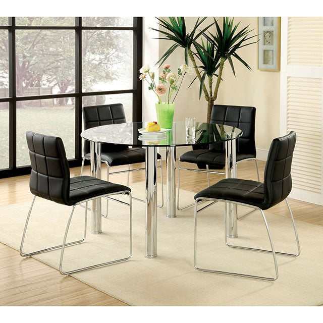 Kona Chrome Round Dining Table