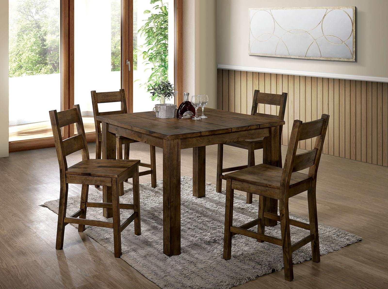 Kristen II Rustic Oak Counter Ht. Chair (Set of 2)