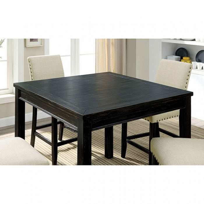 Kristie Antique Black Counter Height Dining Set / 5pc
