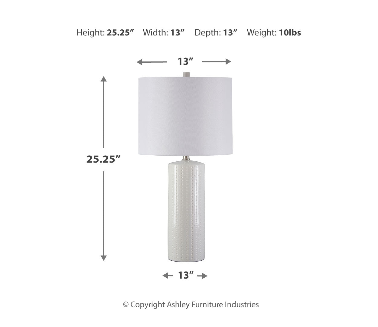 Steuben Ceramic Table Lamp (2/CN)