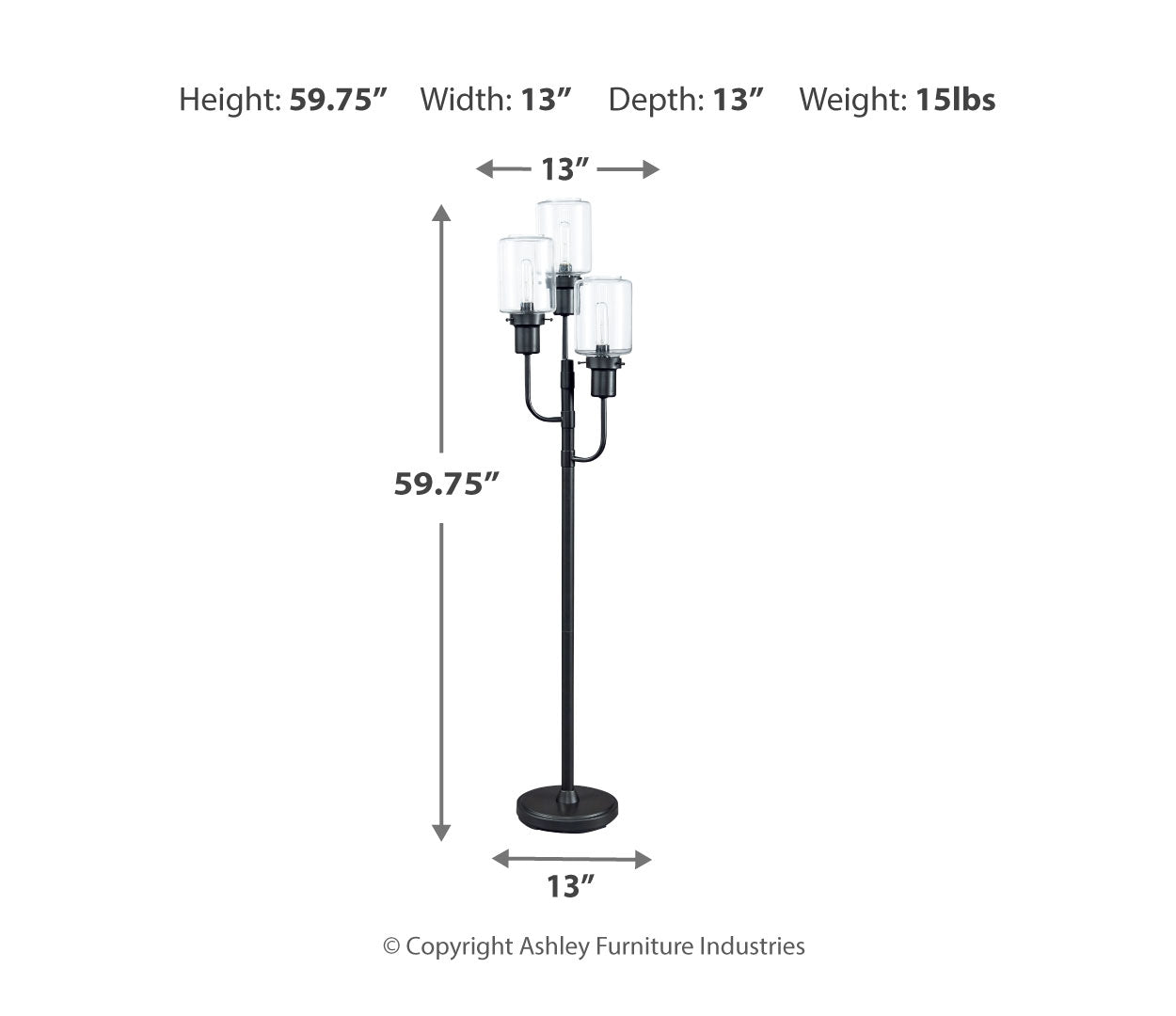 Jaak Metal Floor Lamp (1/CN)