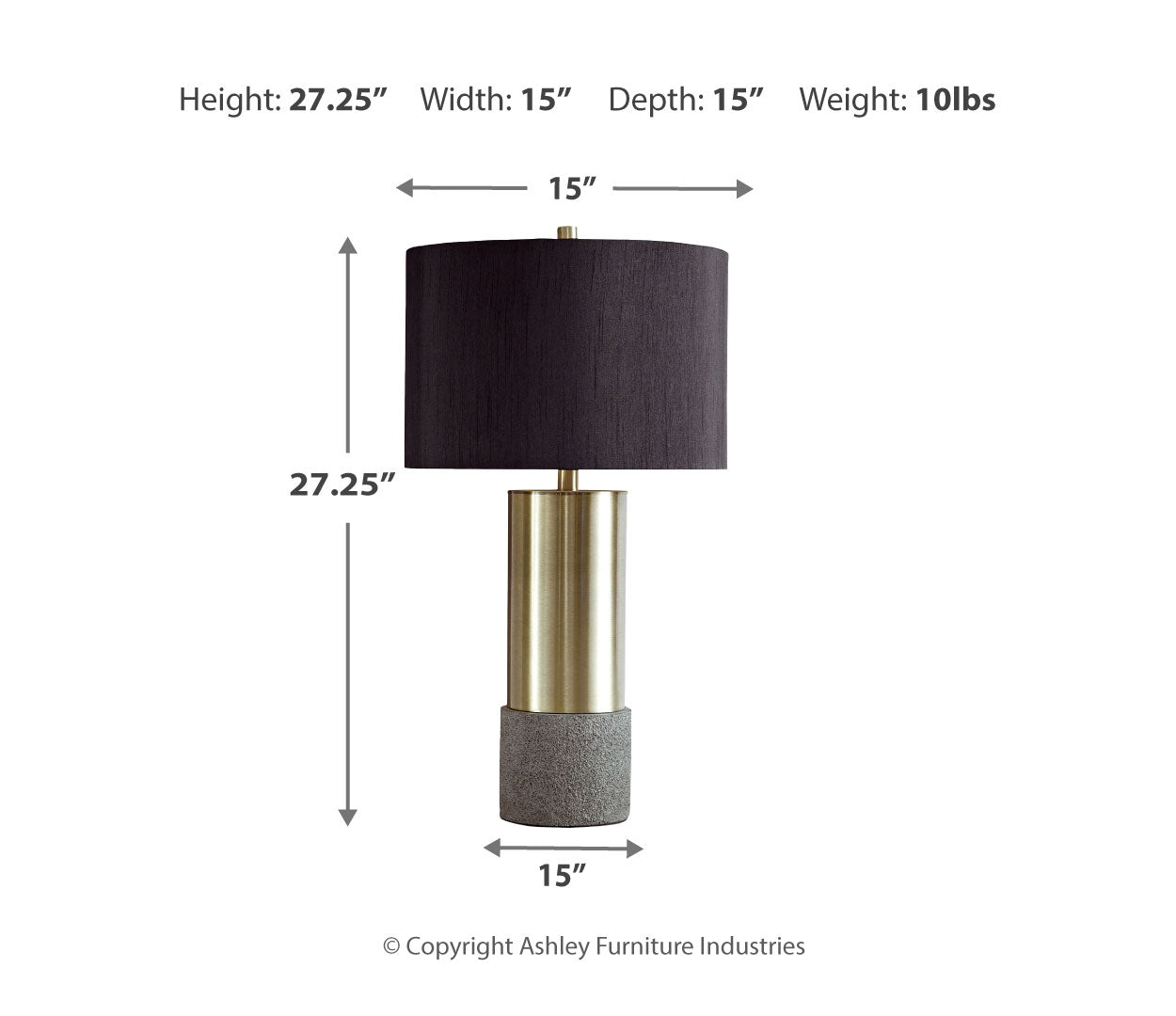 Jacek Metal Table Lamp (2/CN)