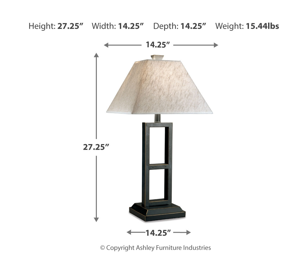 Deidra Metal Table Lamp (2/CN)