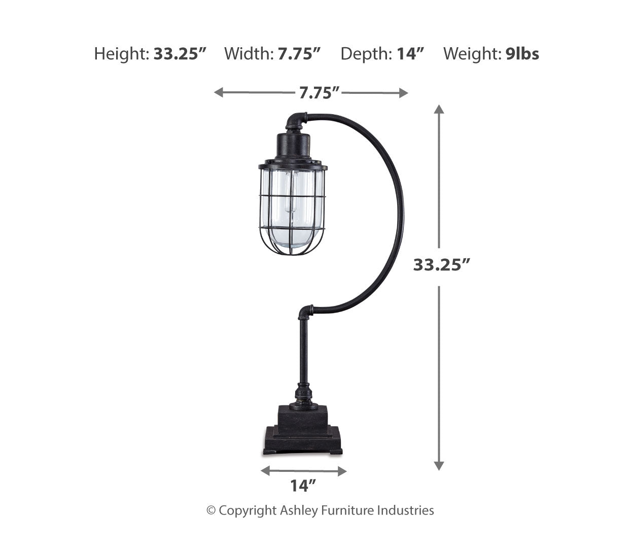 Jae Metal Desk Lamp (1/CN)