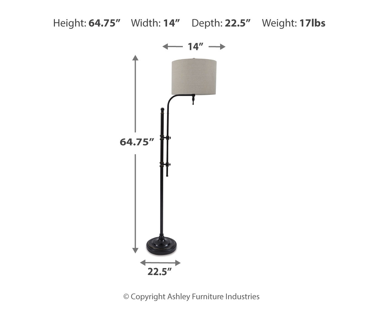 Anemoon Metal Floor Lamp (1/CN)