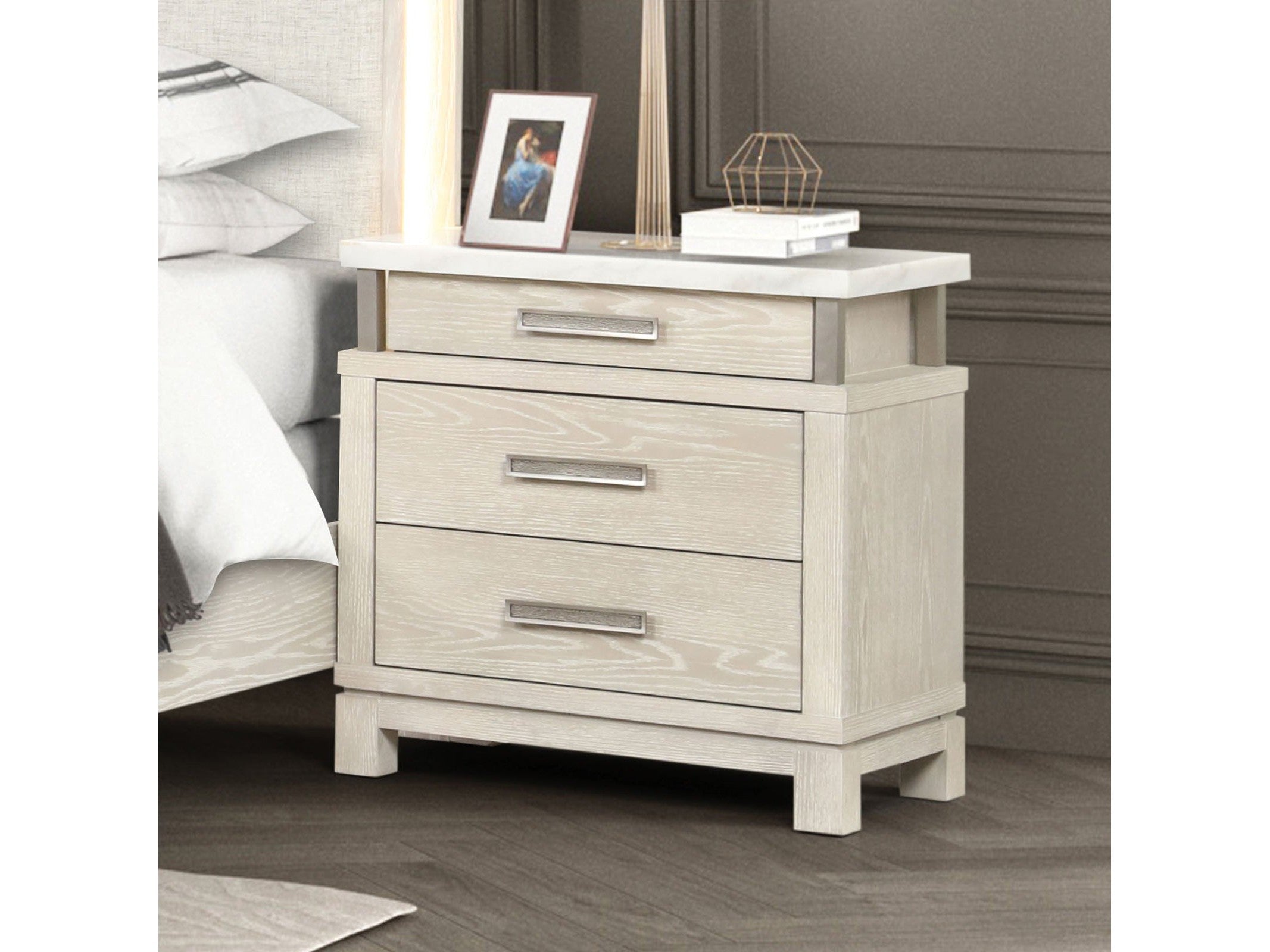 Lafayette Weathered Gray Nightstand