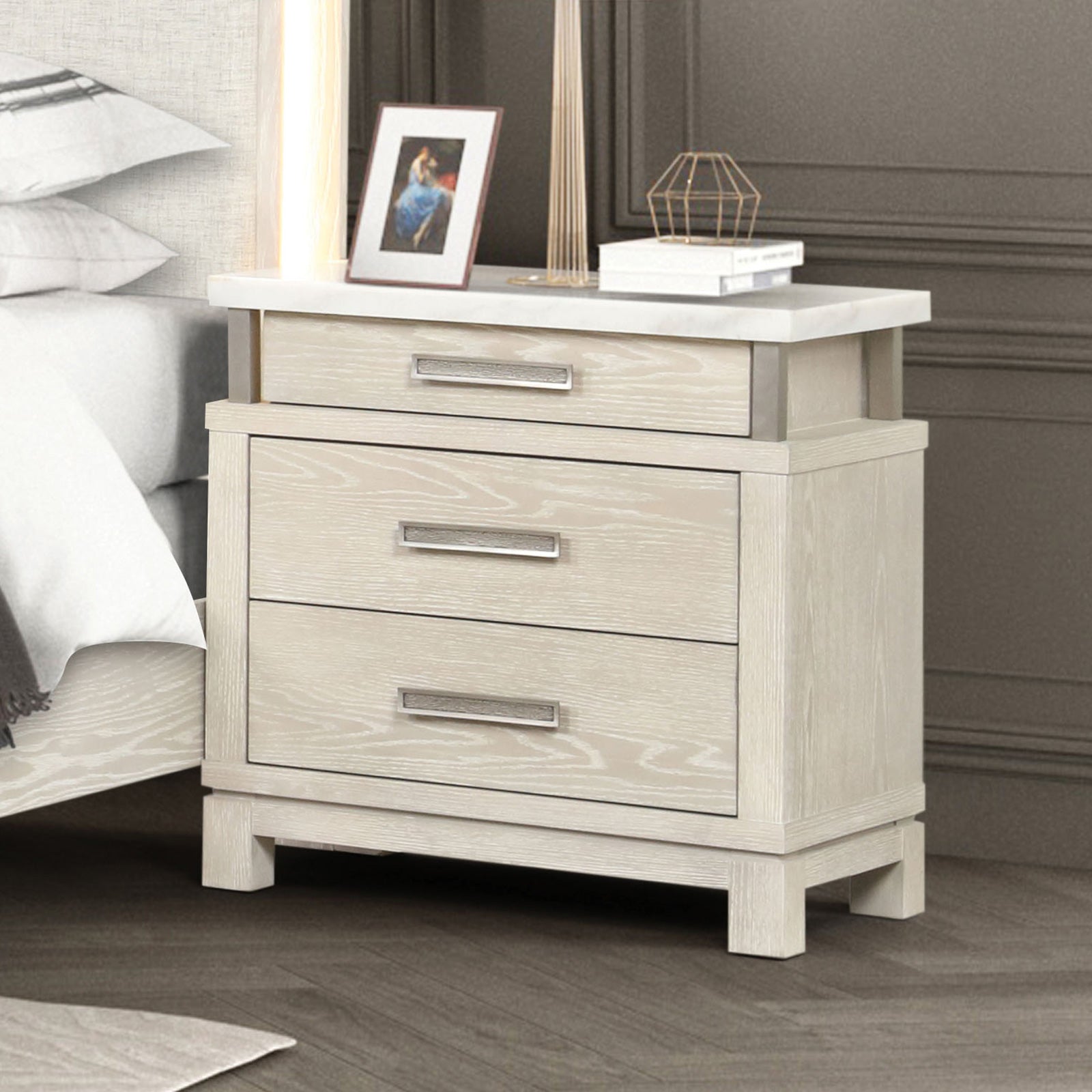 Lafayette Weathered Gray Queen 4 Piece Bedroom Set