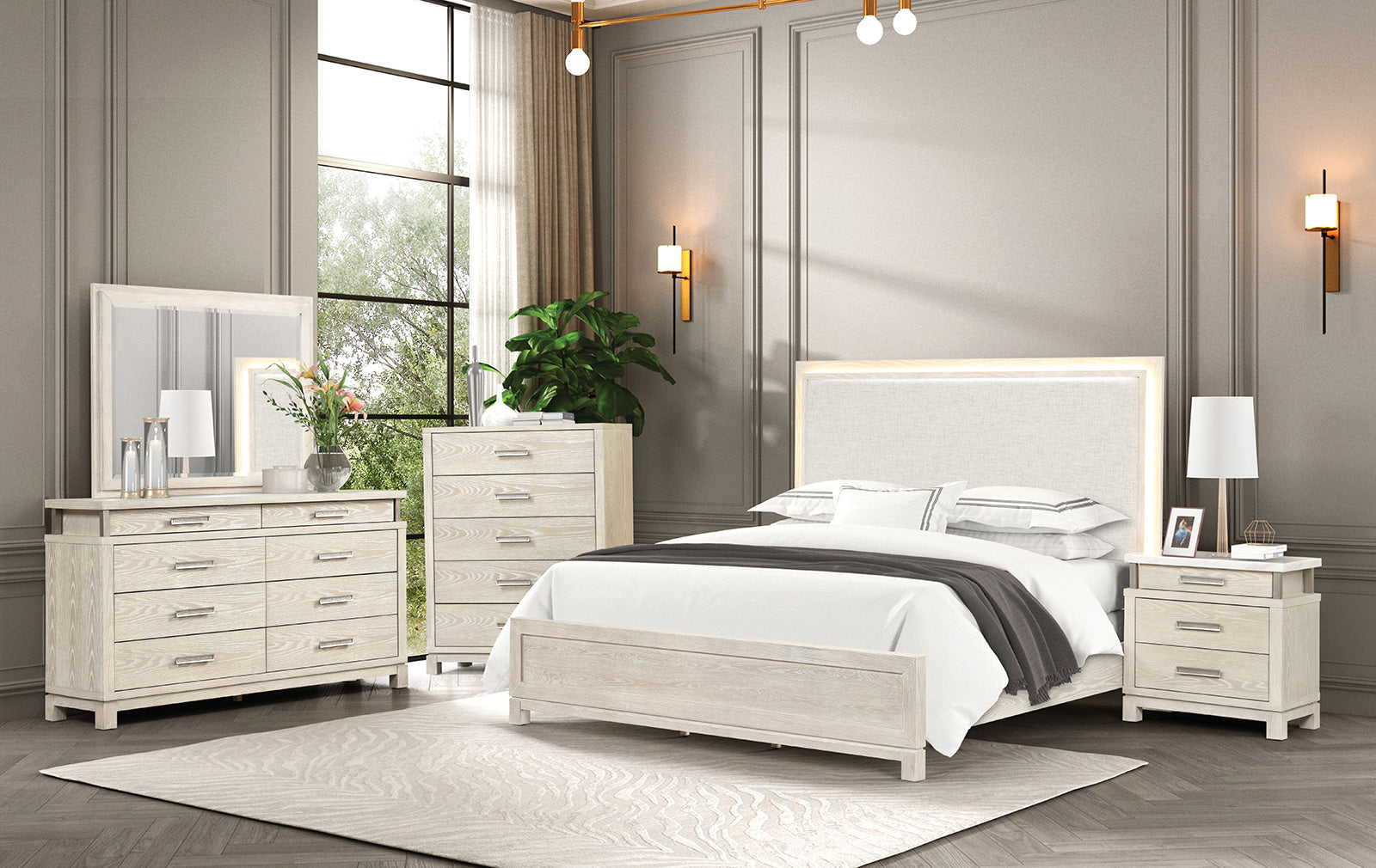 Lafayette Weathered Gray Queen Bed