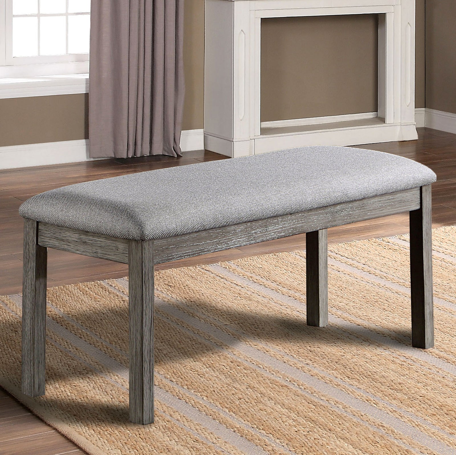 Laquila Gray 6 Pc. Dining Room Set w/ Bench