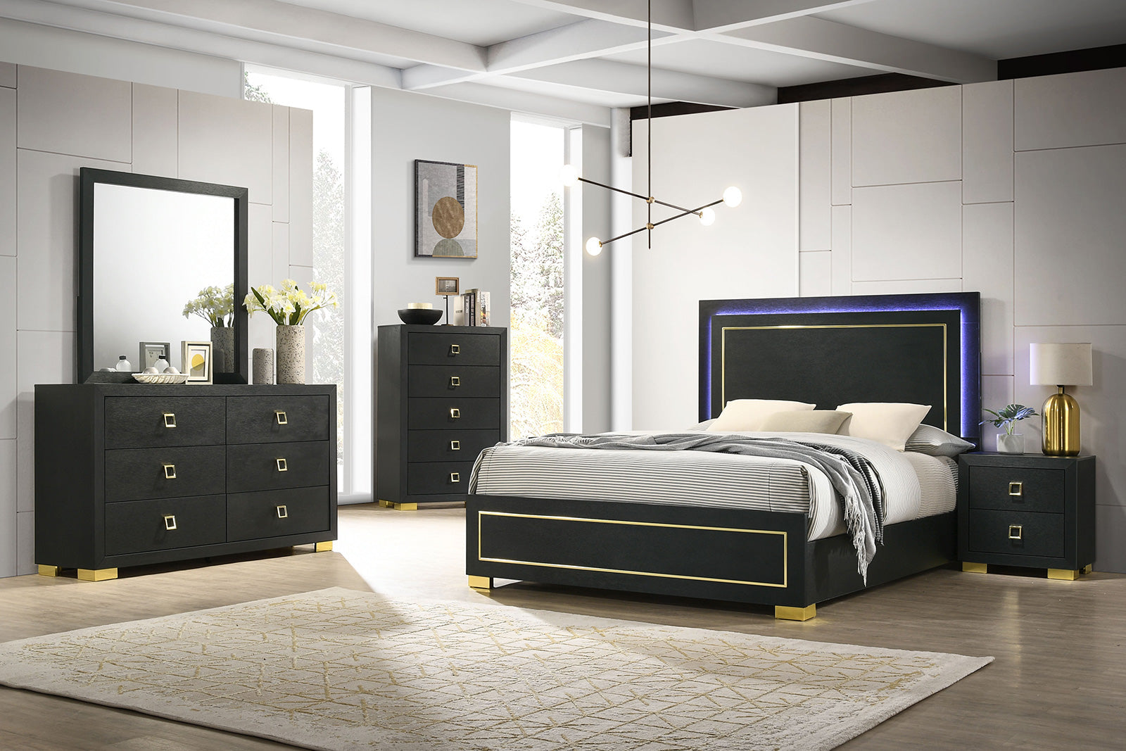 Latimer Black Queen Bed