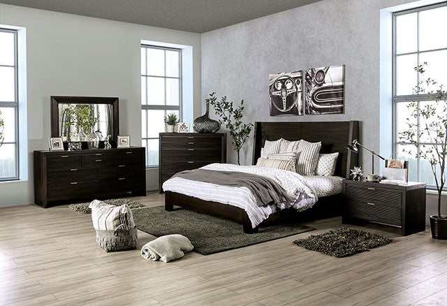 Laurentian Dark Walnut Bedroom Mirror
