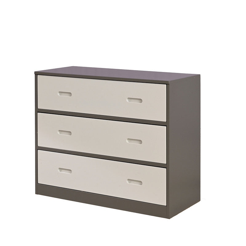 Ledell White/Gray Twin Loft Bed