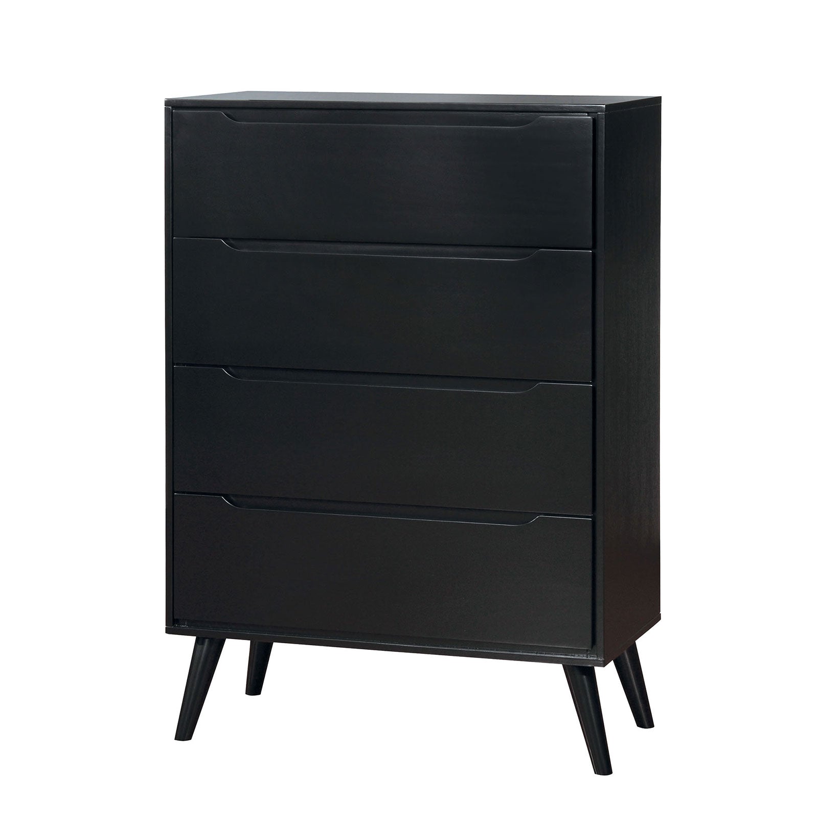 Lennart Black 5 Pc. Queen Bedroom Set w/ Chest