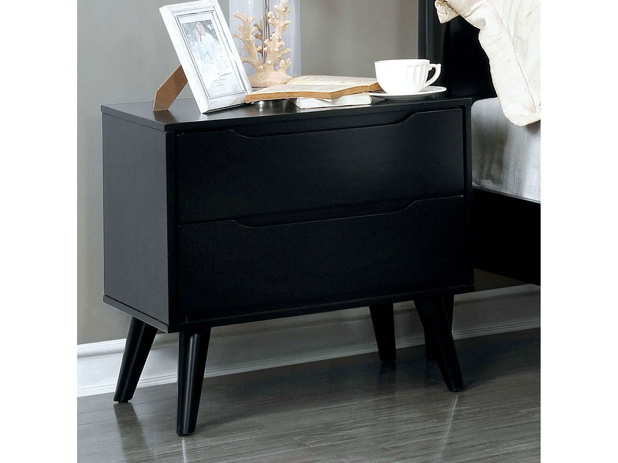 Lennart Black Nightstand