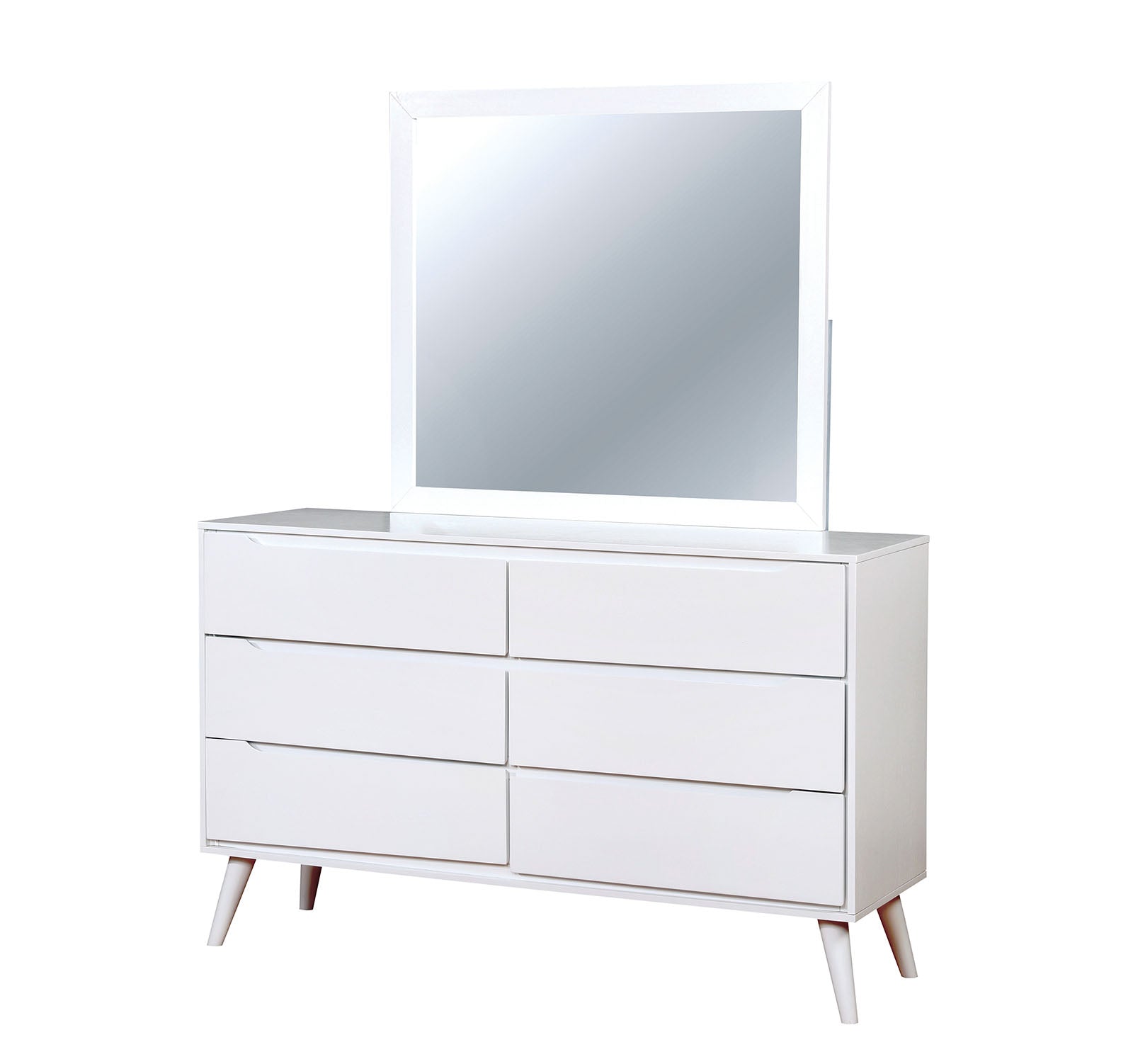 Lennart White 5 Pc. Queen Bedroom Set w/ Chest