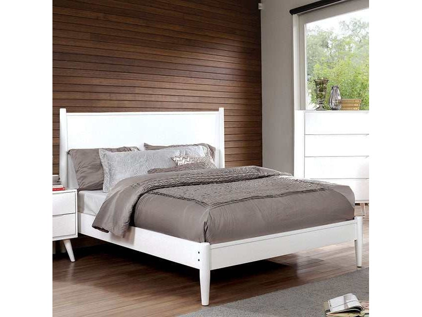 Lennart White Full Bed