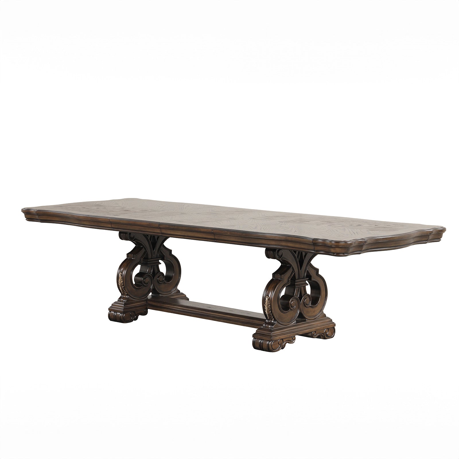Leovanni Dark Brown 7 Piece Dining Set