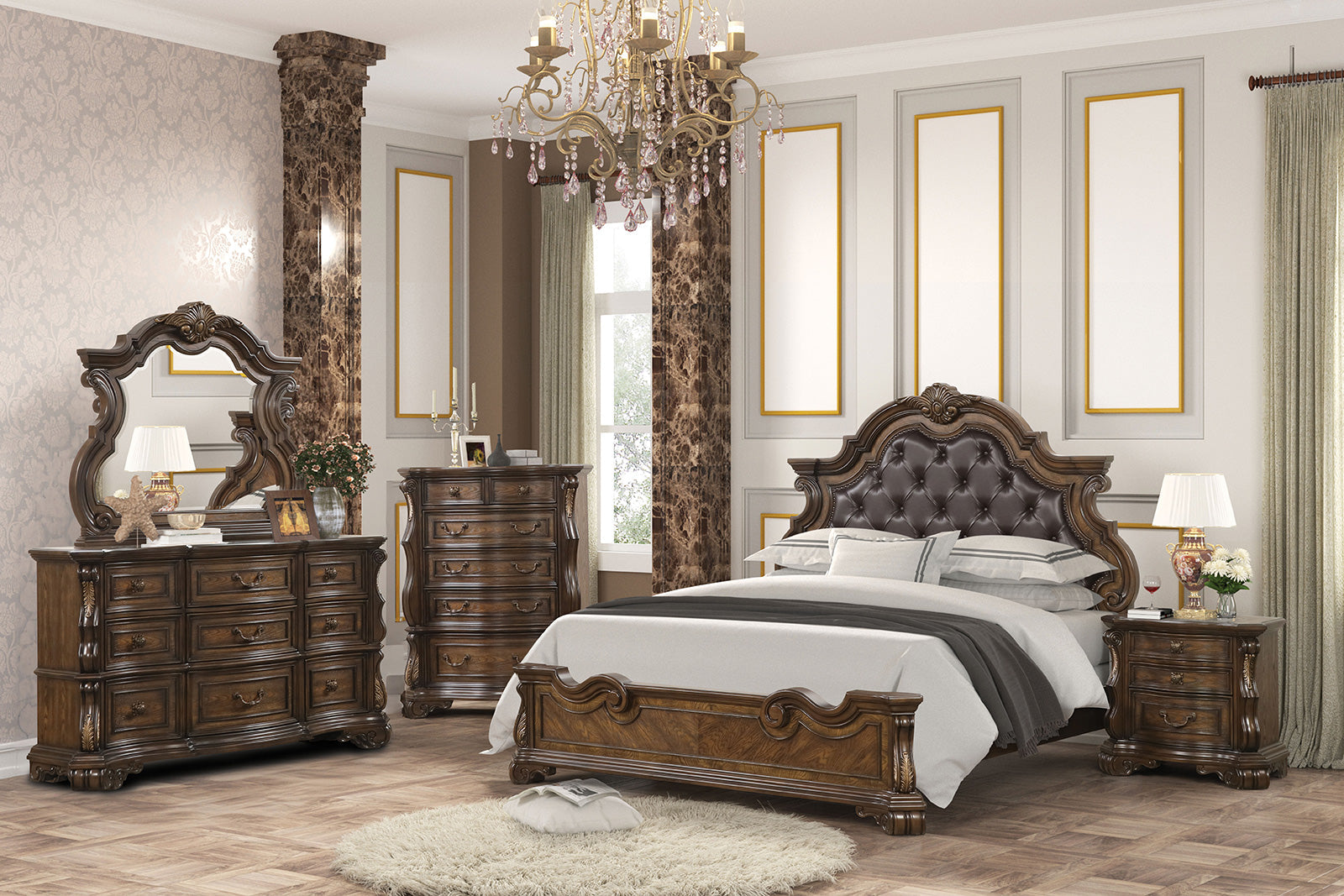 Leovanni Dark Brown Chest