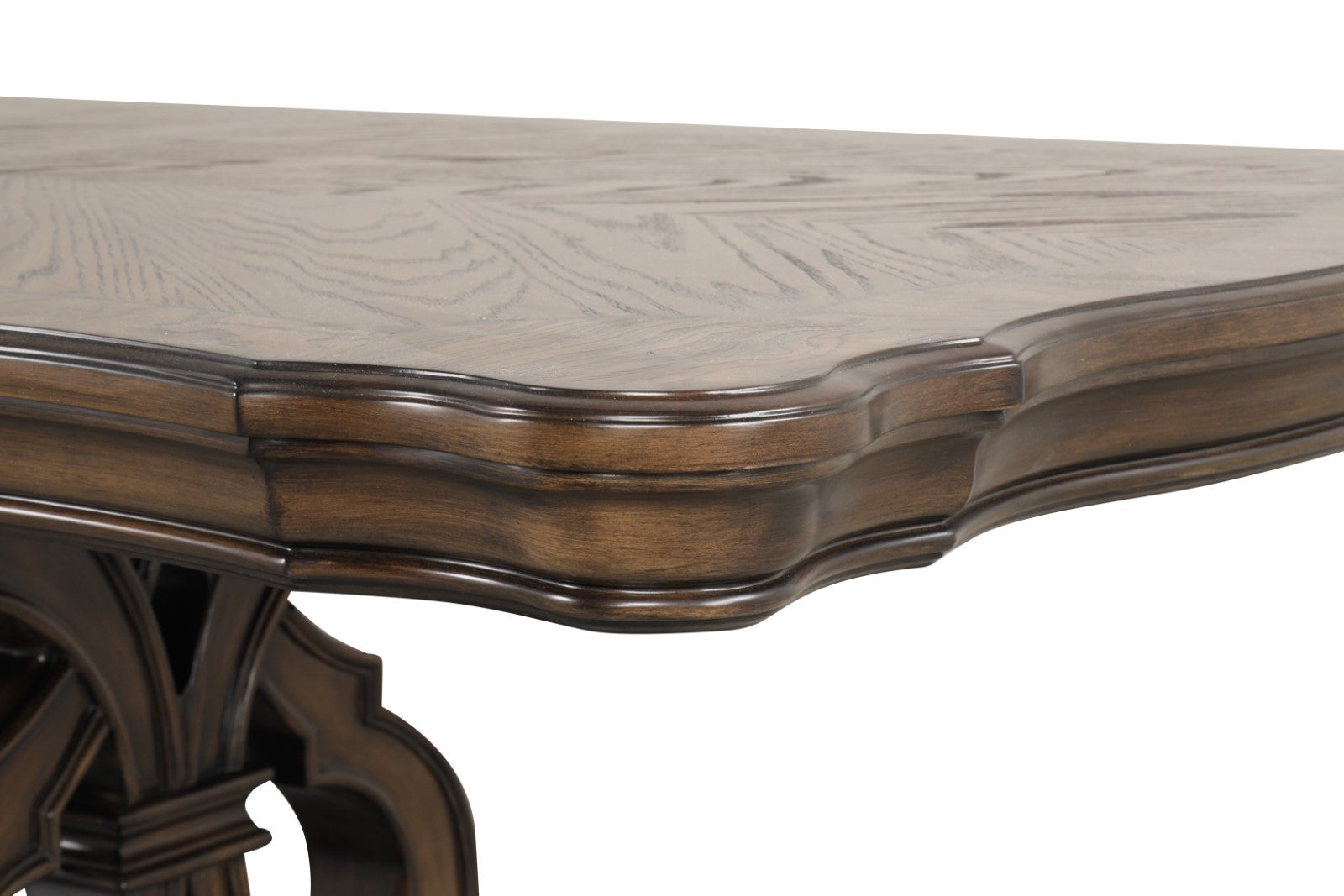 Leovanni Dark Brown Dining Table