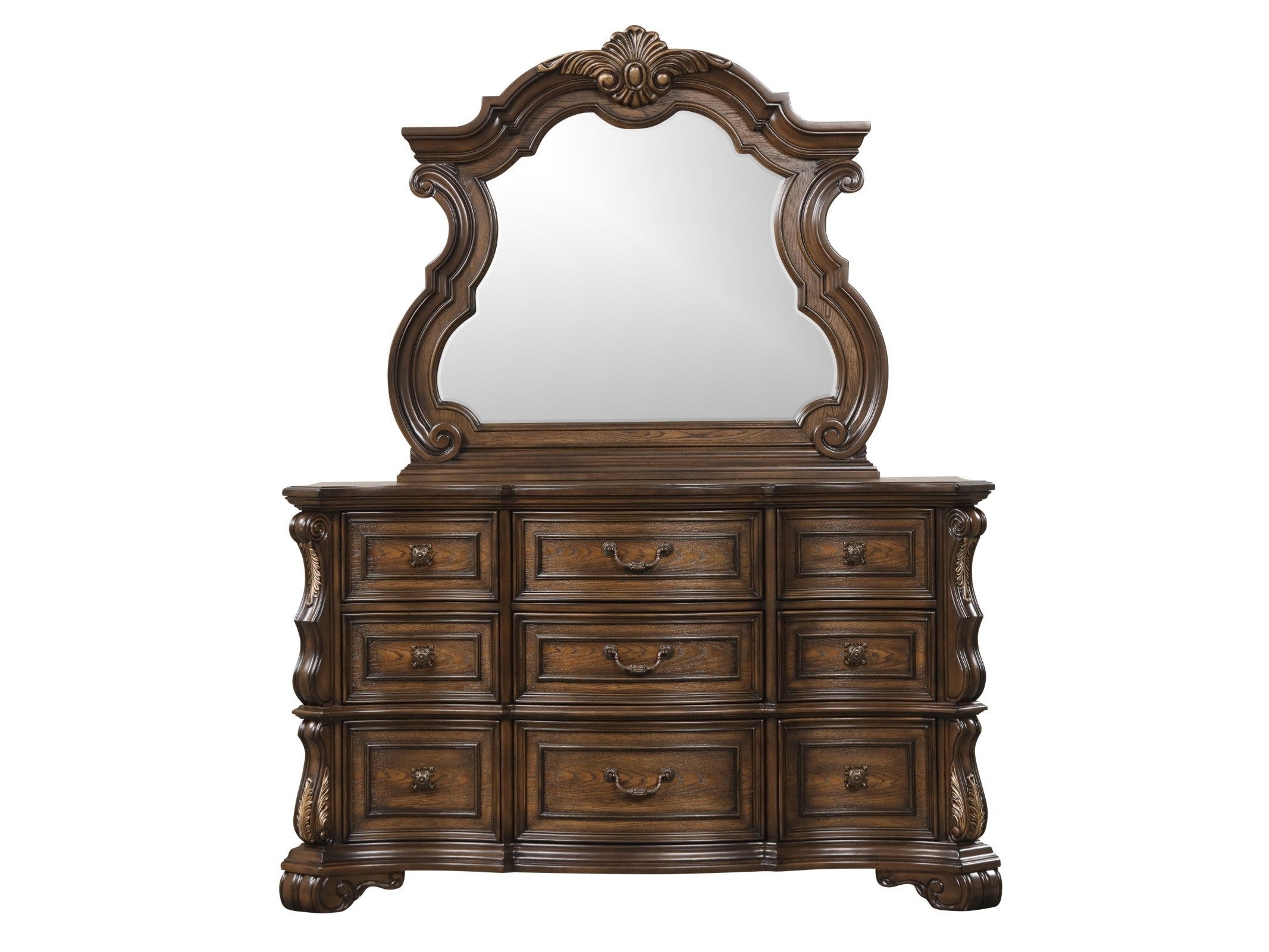 Leovanni Dark Brown Dresser