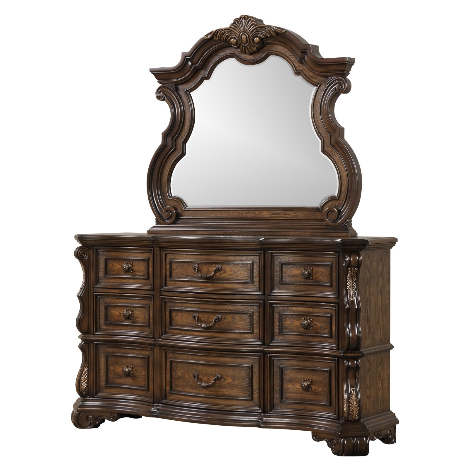 Leovanni Dark Brown Dresser