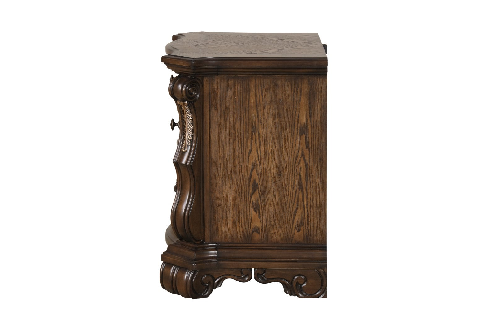 Leovanni Dark Brown Nightstand