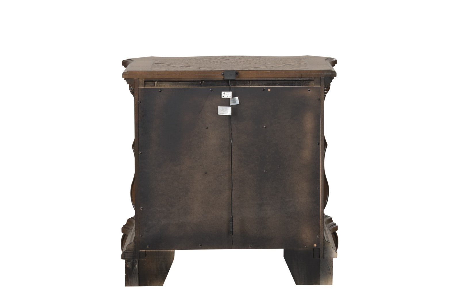 Leovanni Dark Brown Nightstand