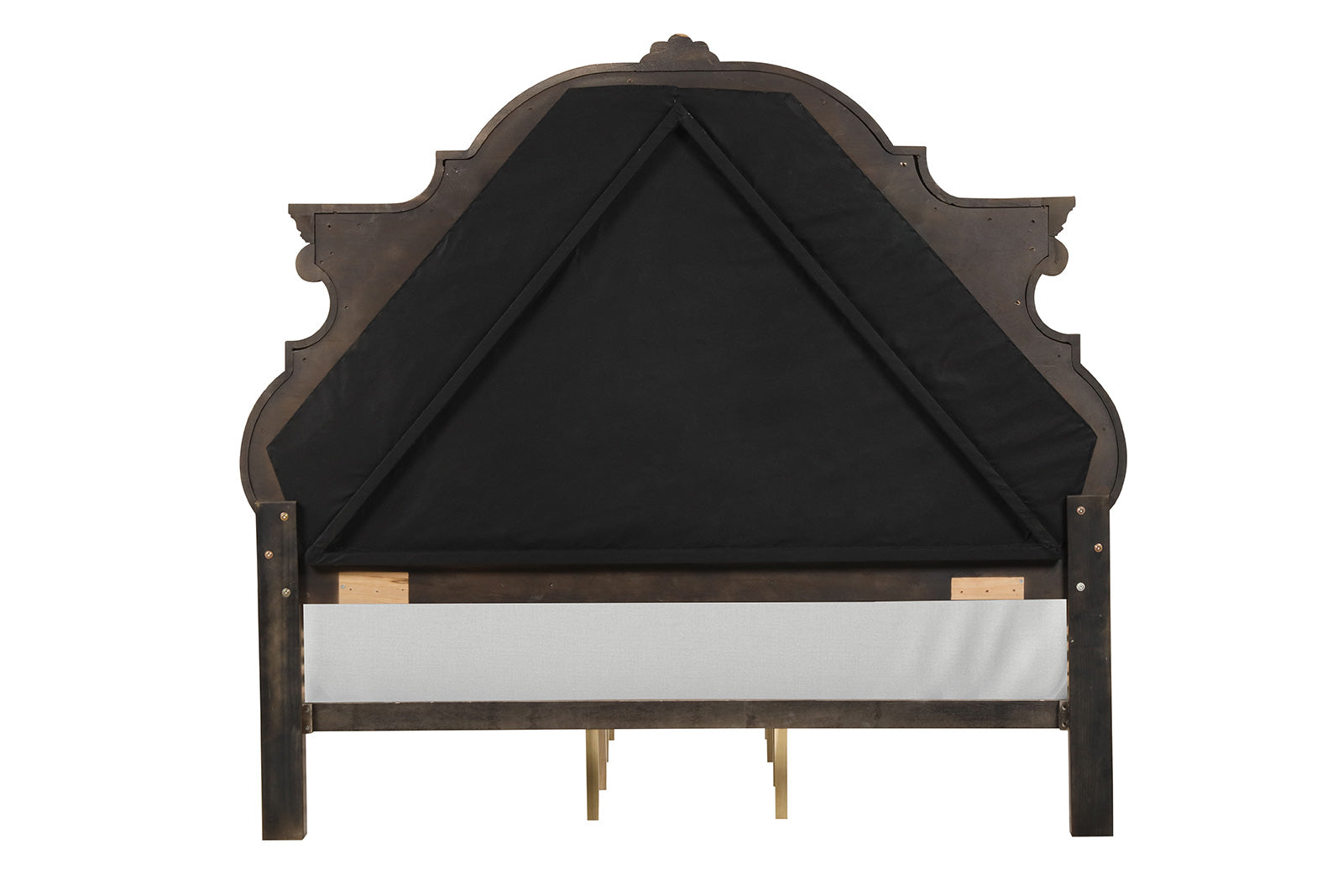 Leovanni Dark Brown Queen Full Bed