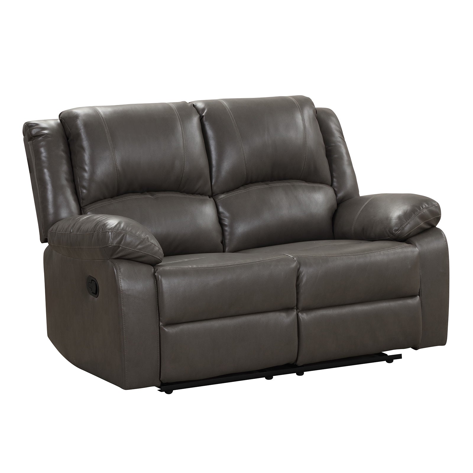 Letha Gray PU Leather Sofa & Loveseat