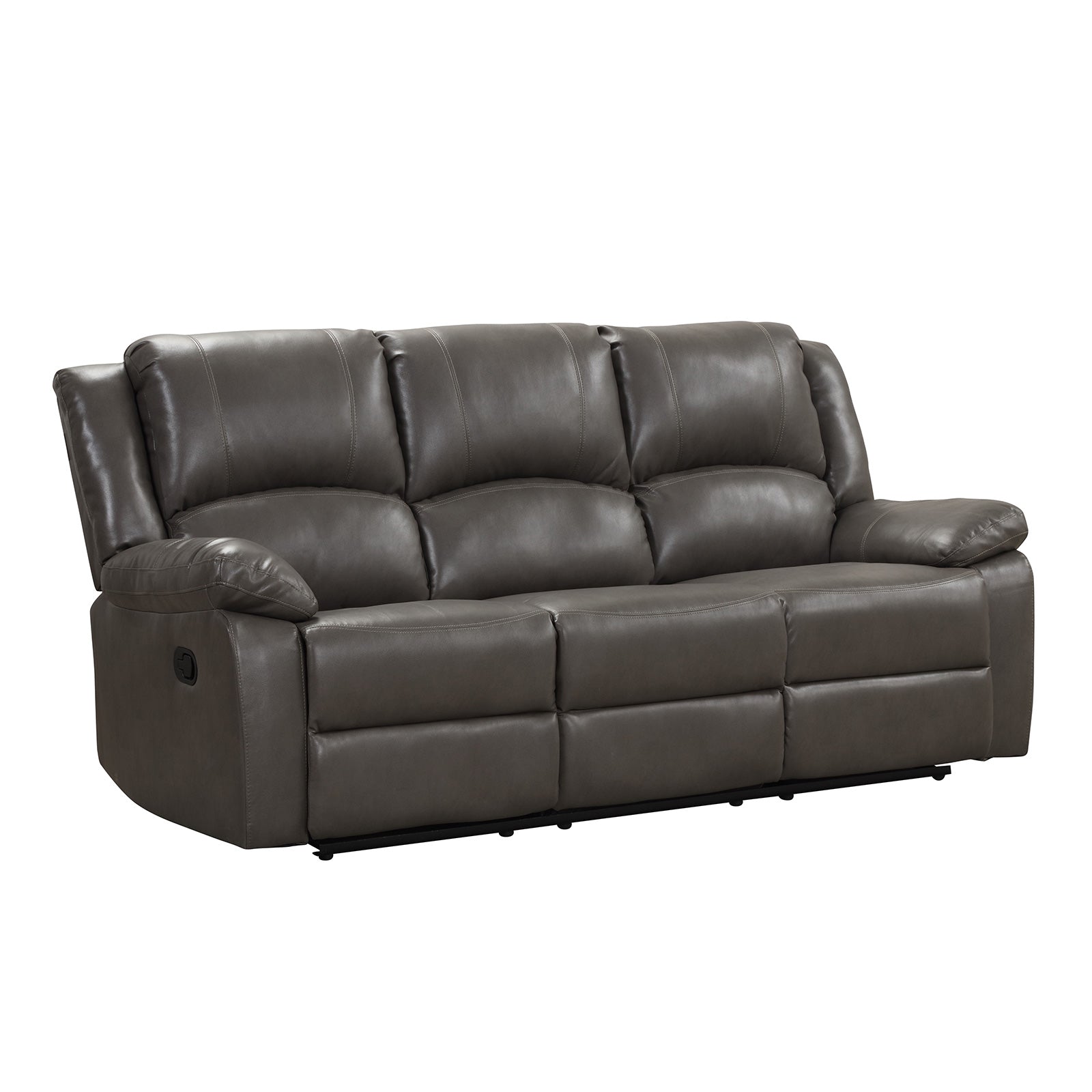 Letha Gray PU Leather Sofa