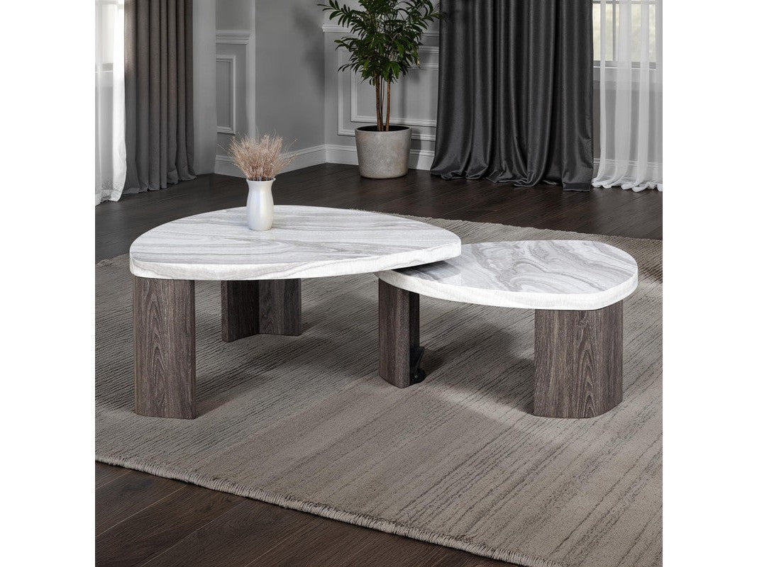 Levis Gray Nesting Cocktail Table