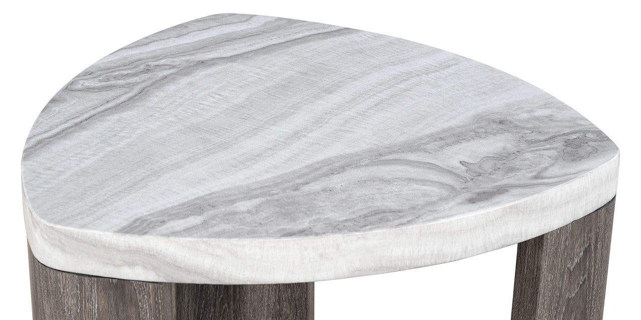 Levis Gray Triangle End Table