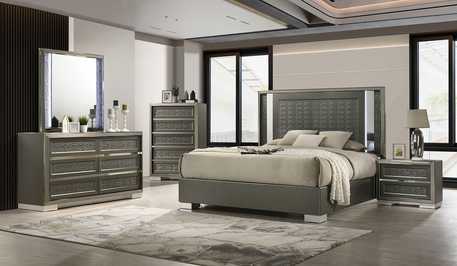Leyland Dark Gray Chest