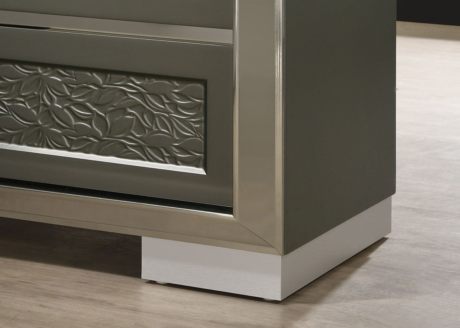 Leyland Dark Gray Nightstand