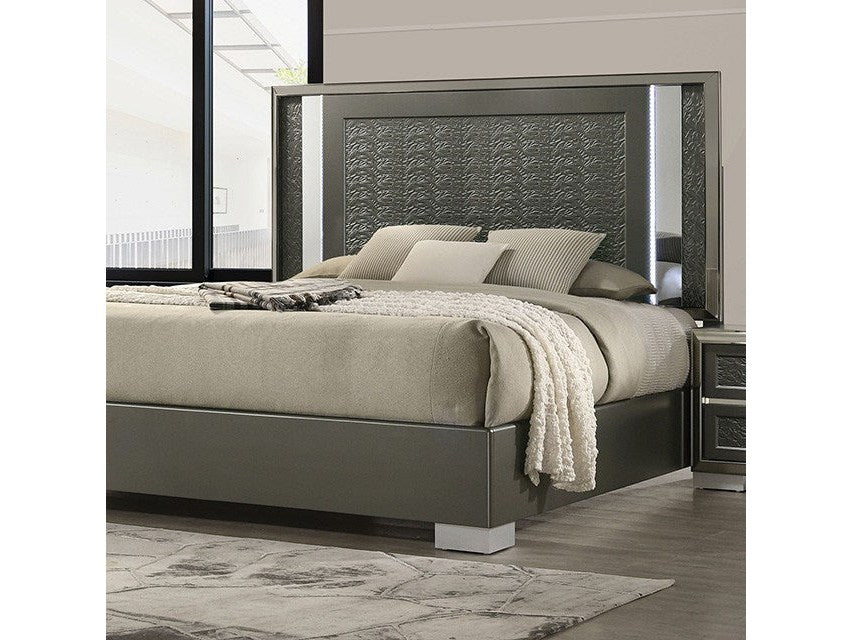 Leyland Dark Gray Queen Bed