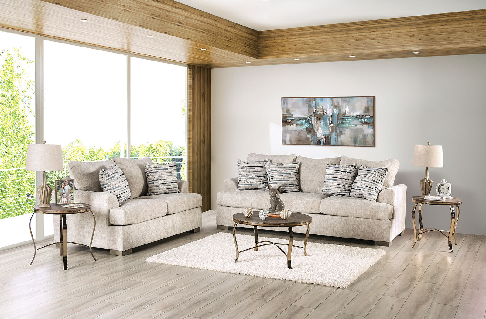 Leytonstone Cream Loveseat
