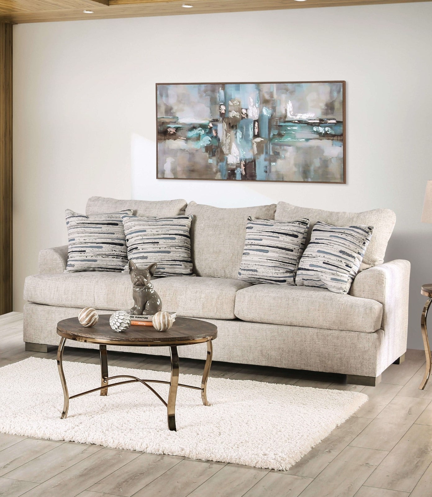 Leytonstone Cream Sofa & Loveseat