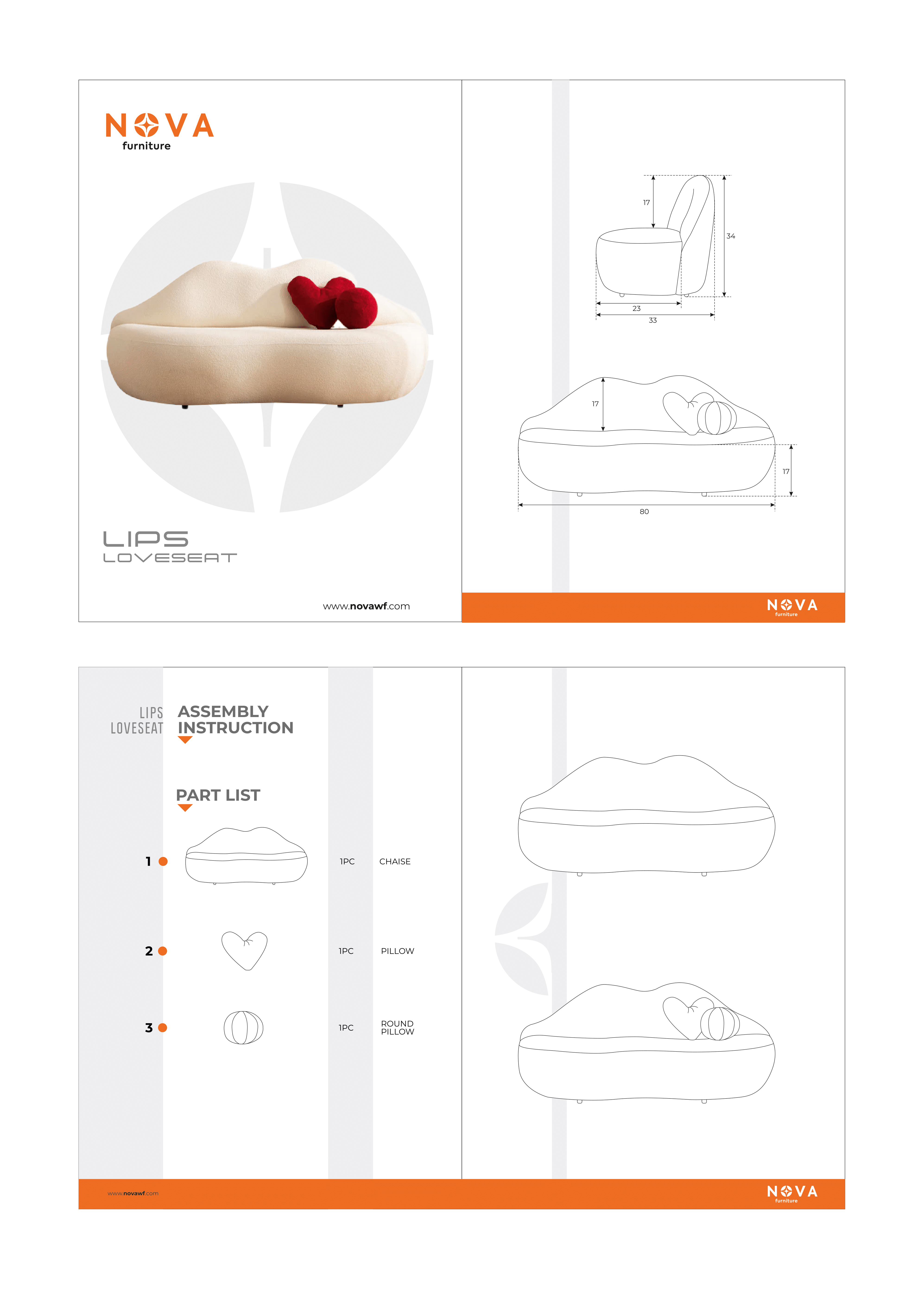 Lips Maroon Velvet Loveseat 81"