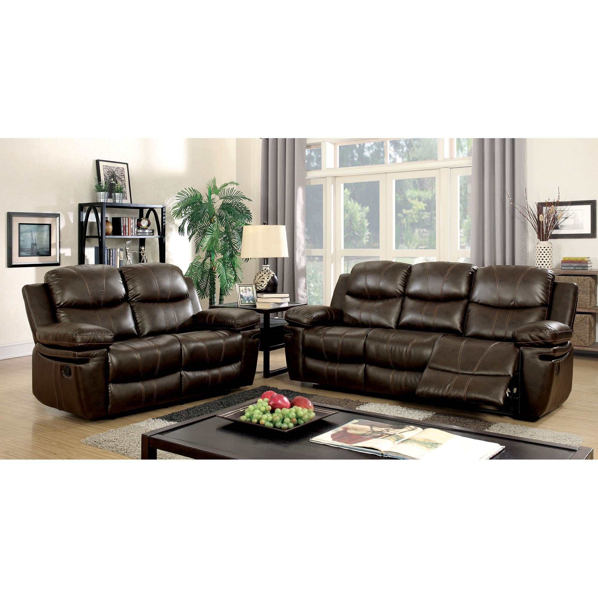 Listowel Brown Loveseat