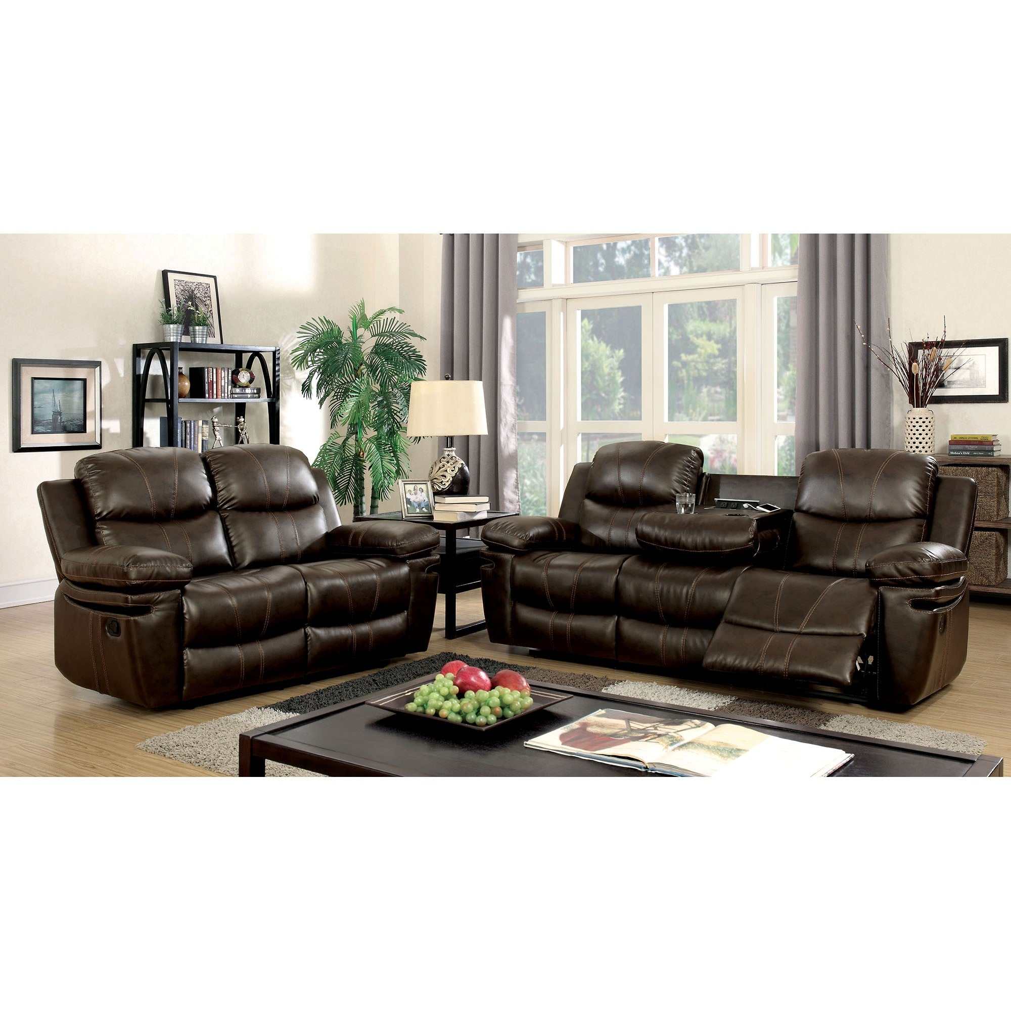 Listowel Brown Loveseat