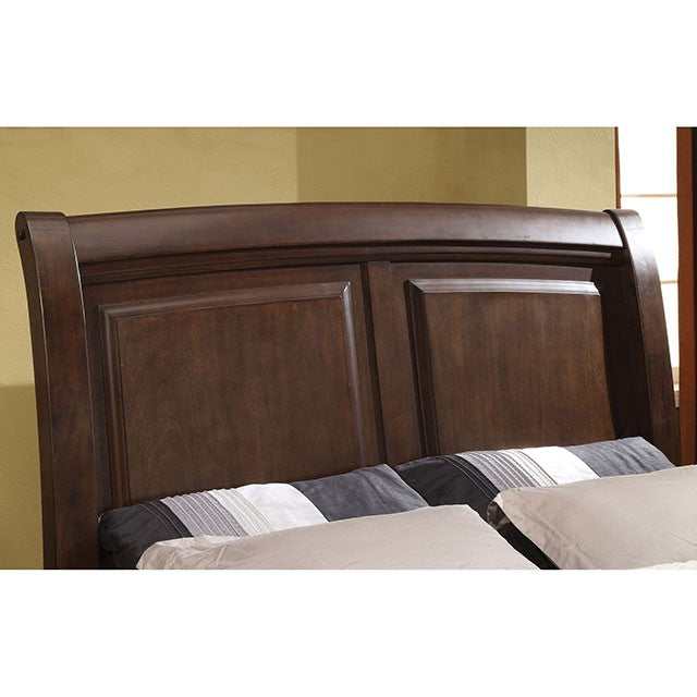 Litchville Brown Cherry California King Bed