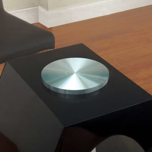 Lodia Black Round Counter Height Table