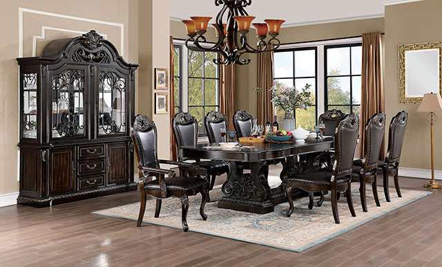 Lombardy Walnut/Dark Brown Side Chair