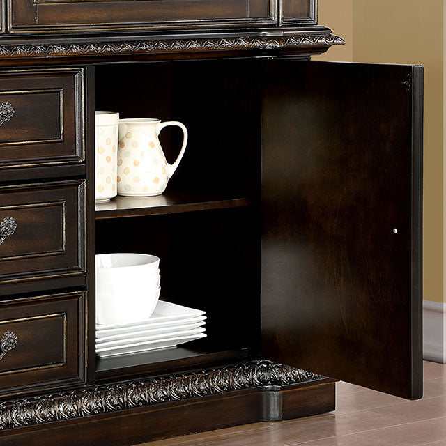 Lombardy Walnut Hutch & Buffet