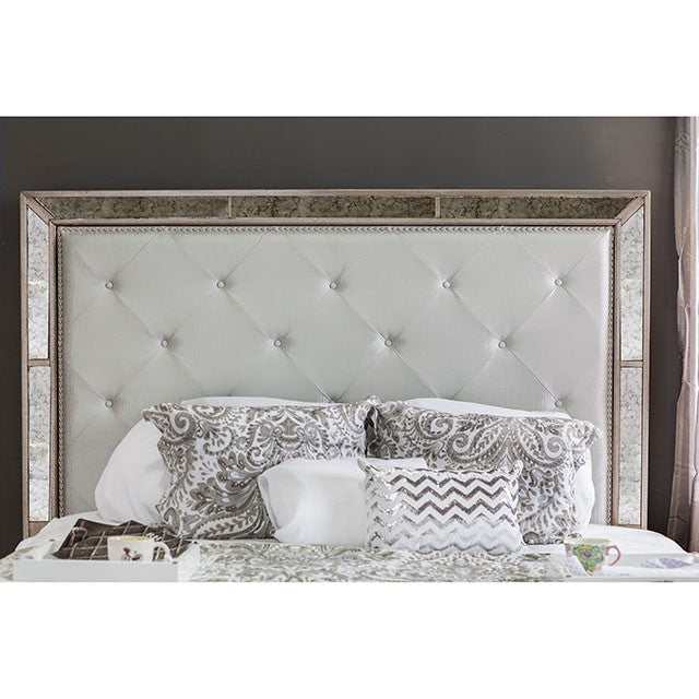 Loraine Champagne California King Bed