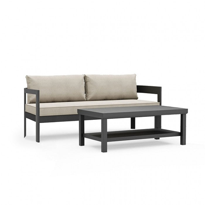 Lotus Black/Light Brown 5 Piece Patio Set