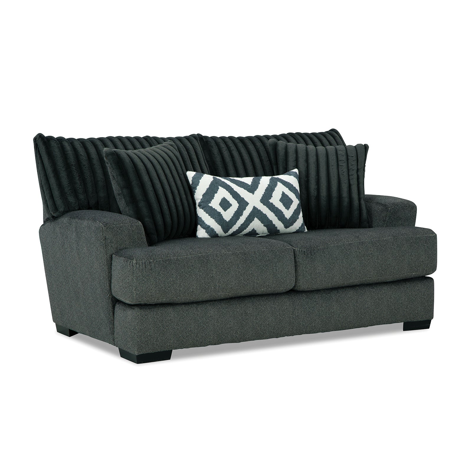 Loughlin Gun Metal Sofa & Loveseat
